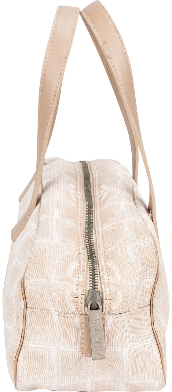 Chanel Chanel Travel Line Monogram Handbag Beige