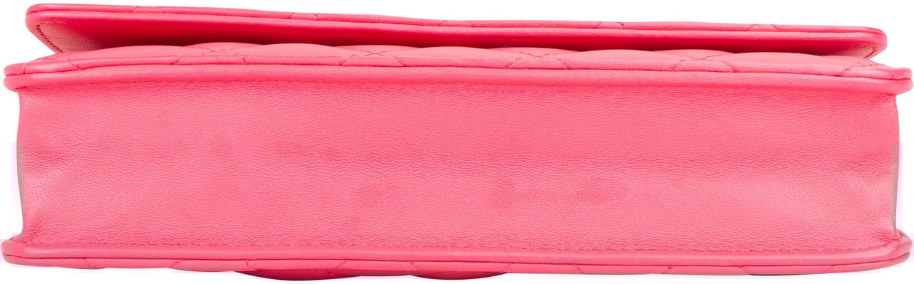 Chanel Chanel Quilted Lambskin Wallet On Chain Crossbody Bag Rood