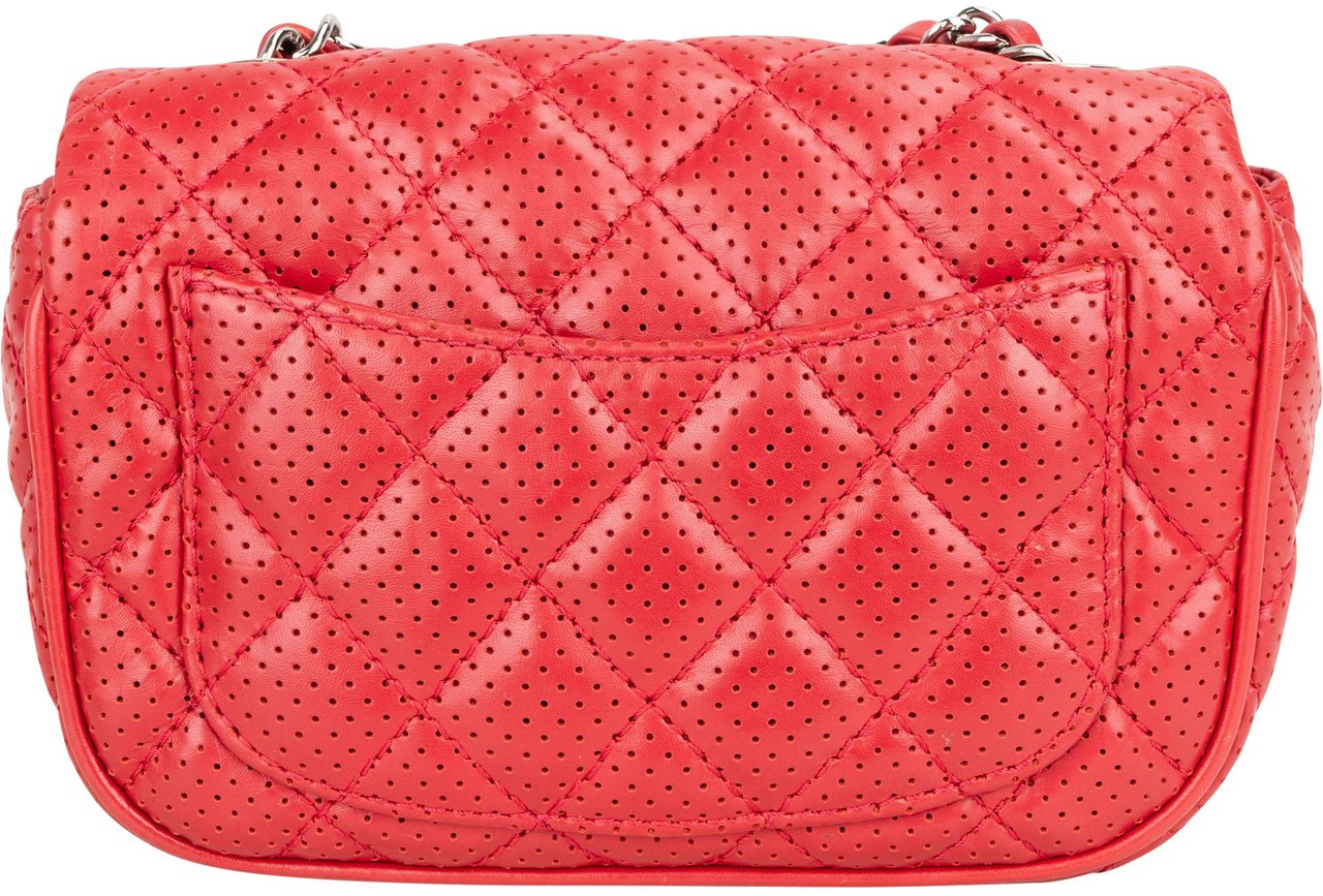 Chanel Chanel Quilted Perforated Lambskin Single Flap Crossbody Bag Divers