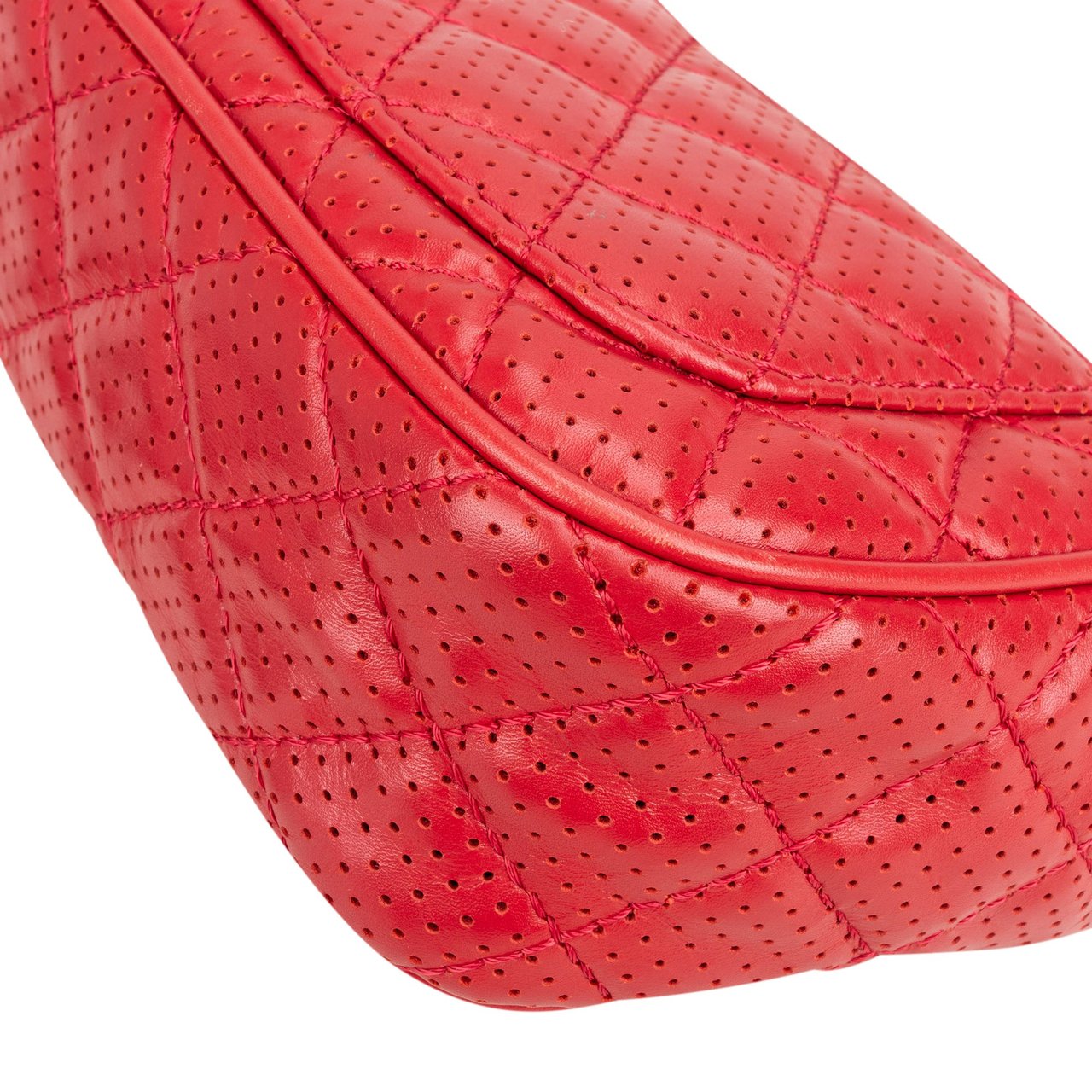 Chanel Chanel Quilted Perforated Lambskin Single Flap Crossbody Bag Divers