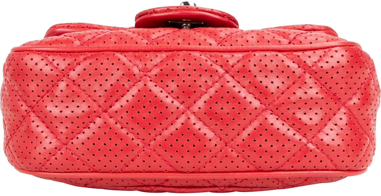 Chanel Chanel Quilted Perforated Lambskin Single Flap Crossbody Bag Divers