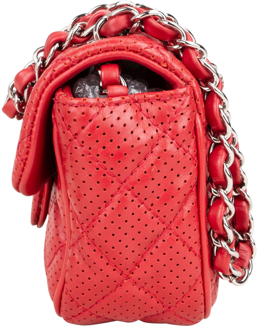 Chanel Chanel Quilted Perforated Lambskin Single Flap Crossbody Bag Divers