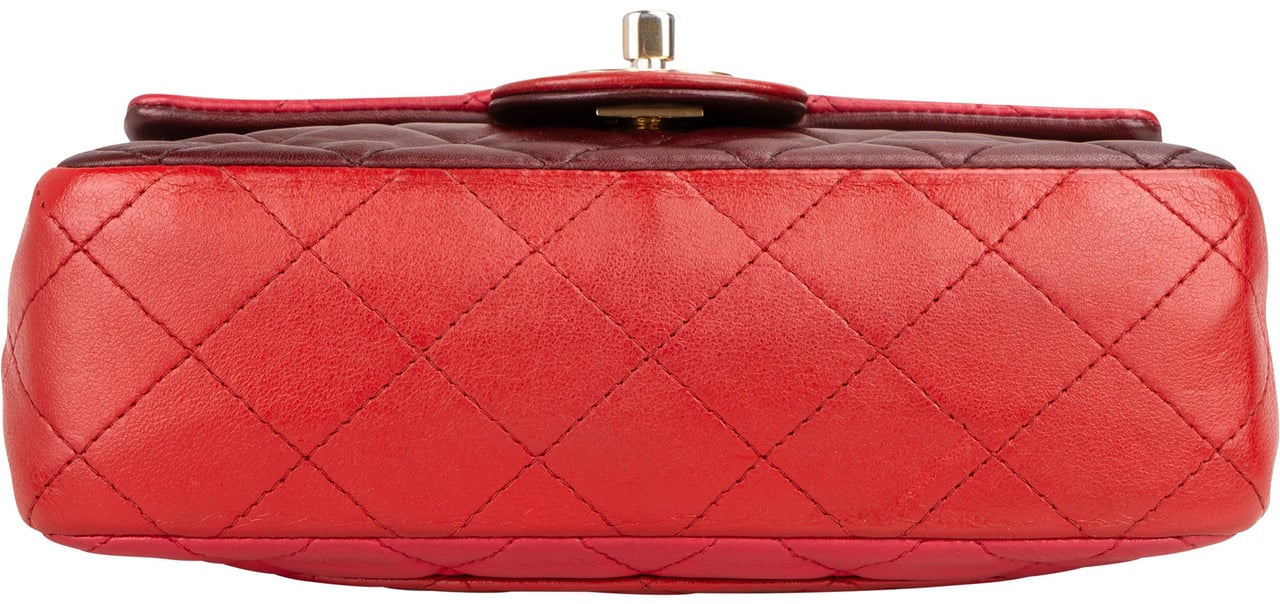 Chanel Chanel Quilted Lambskin Single Flap Crossbody Bag Rood