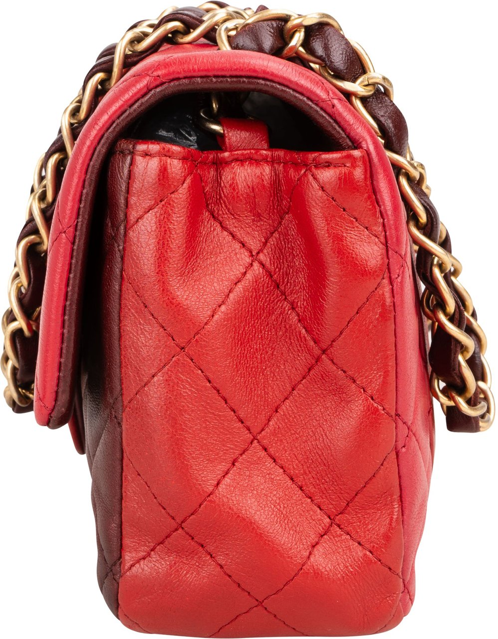 Chanel Chanel Quilted Lambskin Single Flap Crossbody Bag Rood