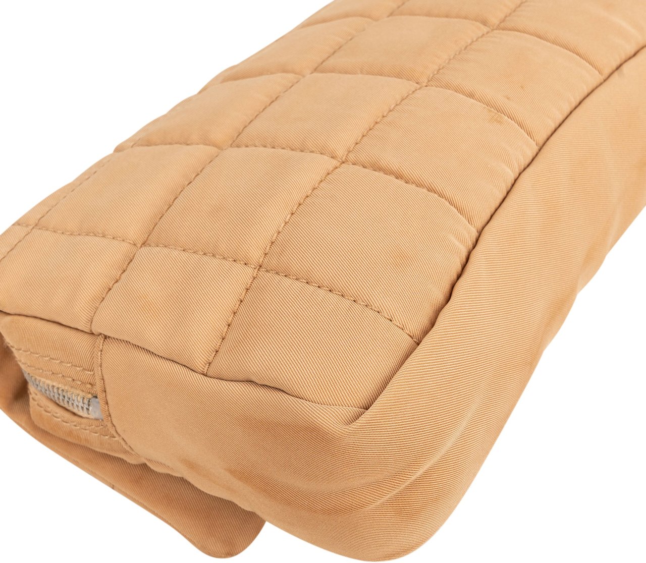 Chanel Chanel Quilted Cotton Choco Bar Single Flap Crossbody Bag Beige