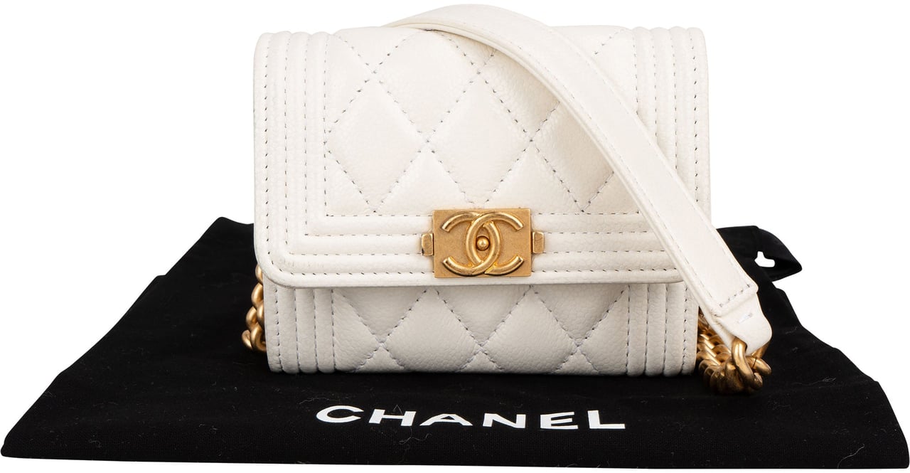 Chanel Quilted Lambskin Box Micro Single Flap Crossbody Bag Wit