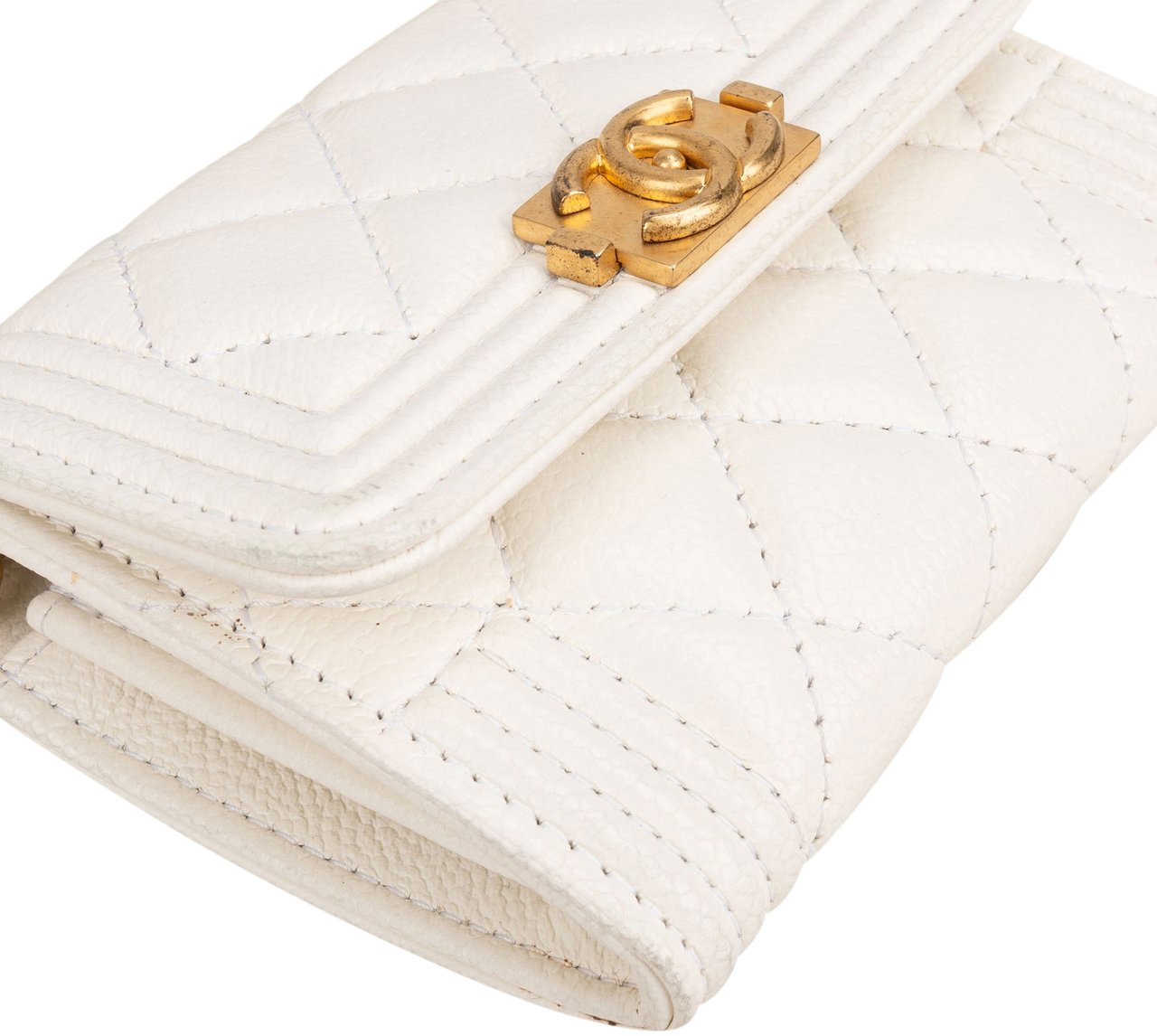 Chanel Quilted Lambskin Box Micro Single Flap Crossbody Bag Wit