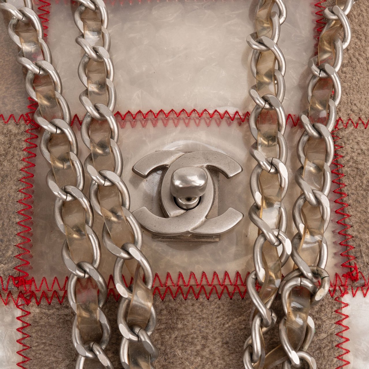 Chanel Chanel Transparent Patchwork Single Flap Crossbody Bag Divers