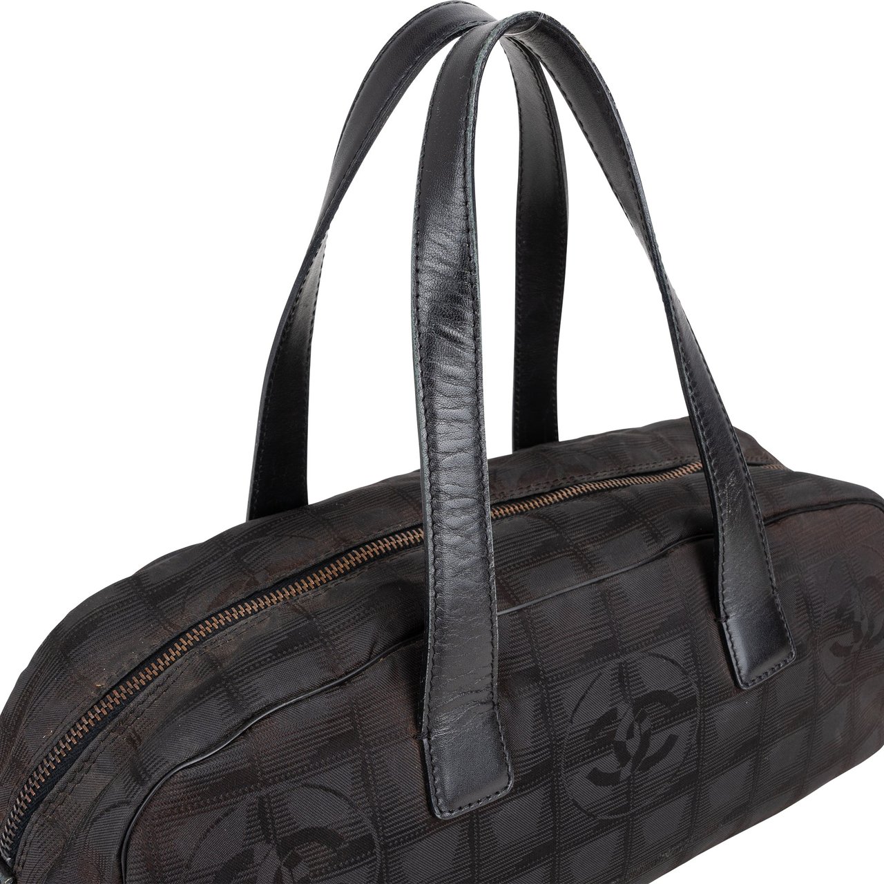 Chanel Chanel Travel Line Monogram Handbag Zwart