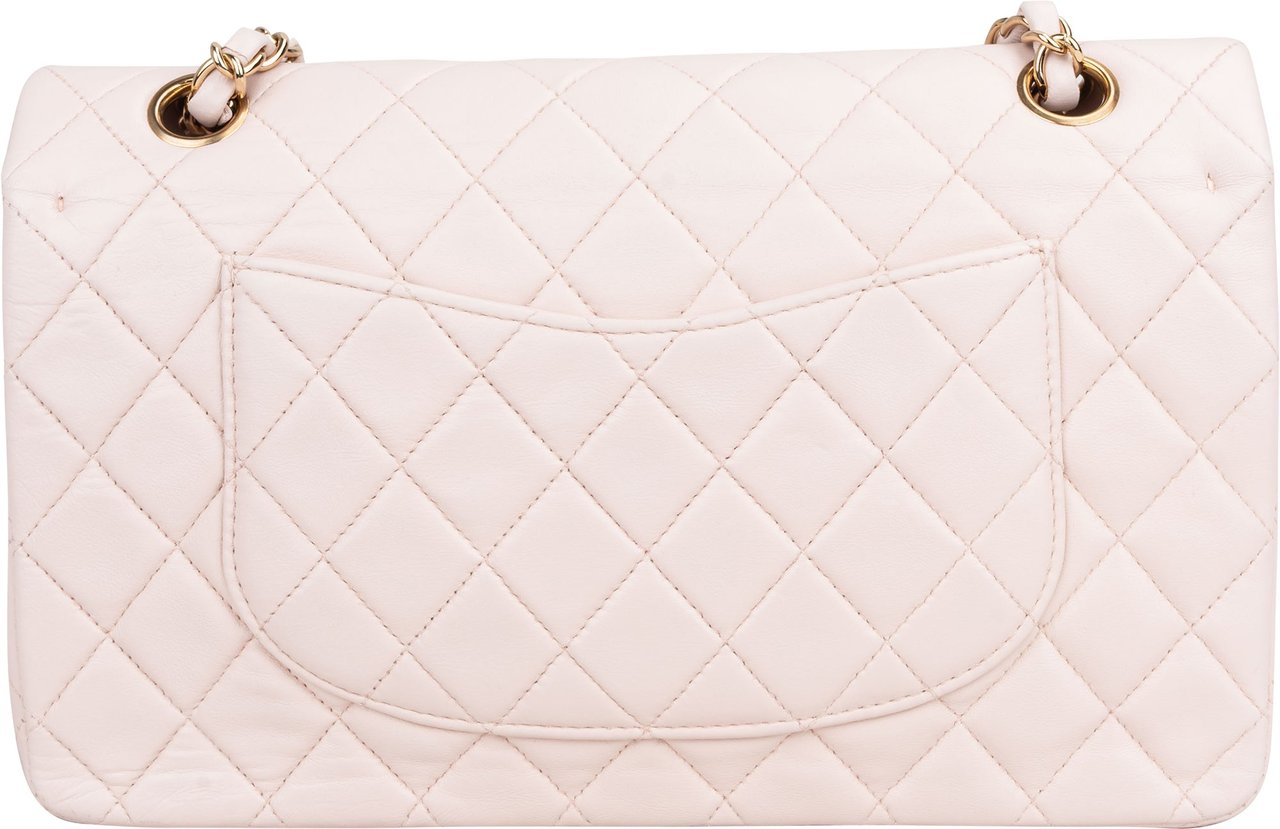 Chanel Chanel Quilted Lambskin 24K Gold Medium Double Flap Crossbody Bag Rood