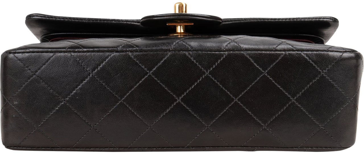 Chanel Chanel Quilted Lambskin 24K Gold Small Double Flap Crossbody Bag Divers