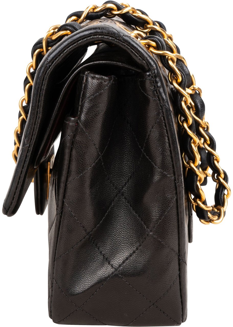 Chanel Chanel Quilted Lambskin 24K Gold Small Double Flap Crossbody Bag Divers