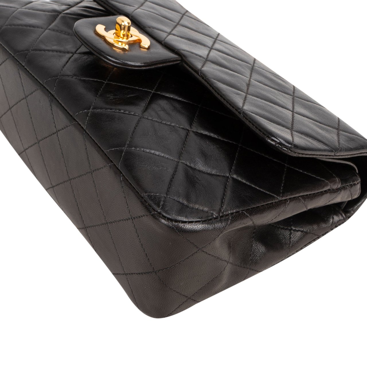 Chanel Chanel Quilted Lambskin 24K Gold Small Double Flap Crossbody Bag Divers