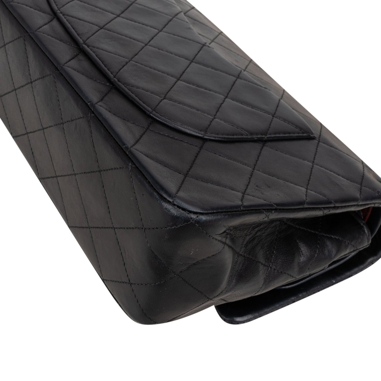 Chanel Chanel Quilted Lambskin 24K Gold Medium Double Flap Crossbody Bag Zwart