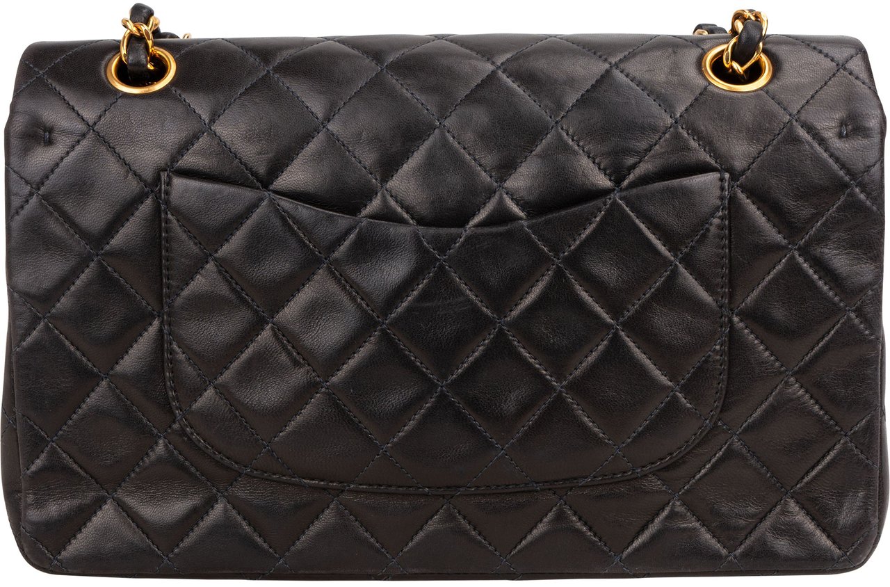 Chanel Chanel Quilted Lambskin 24K Gold Medium Double Flap Crossbody Bag Bruin