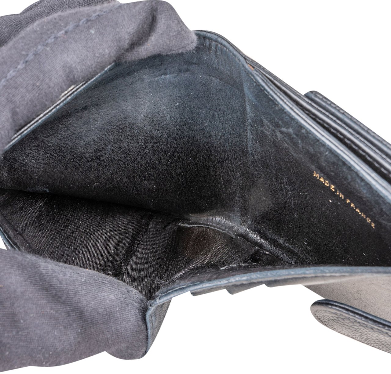 Chanel Caviar Leather CC Wallet Zwart