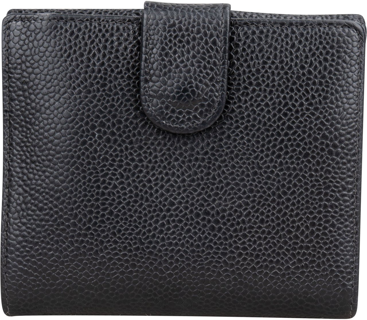 Chanel Chanel Caviar Leather CC Wallet Zwart