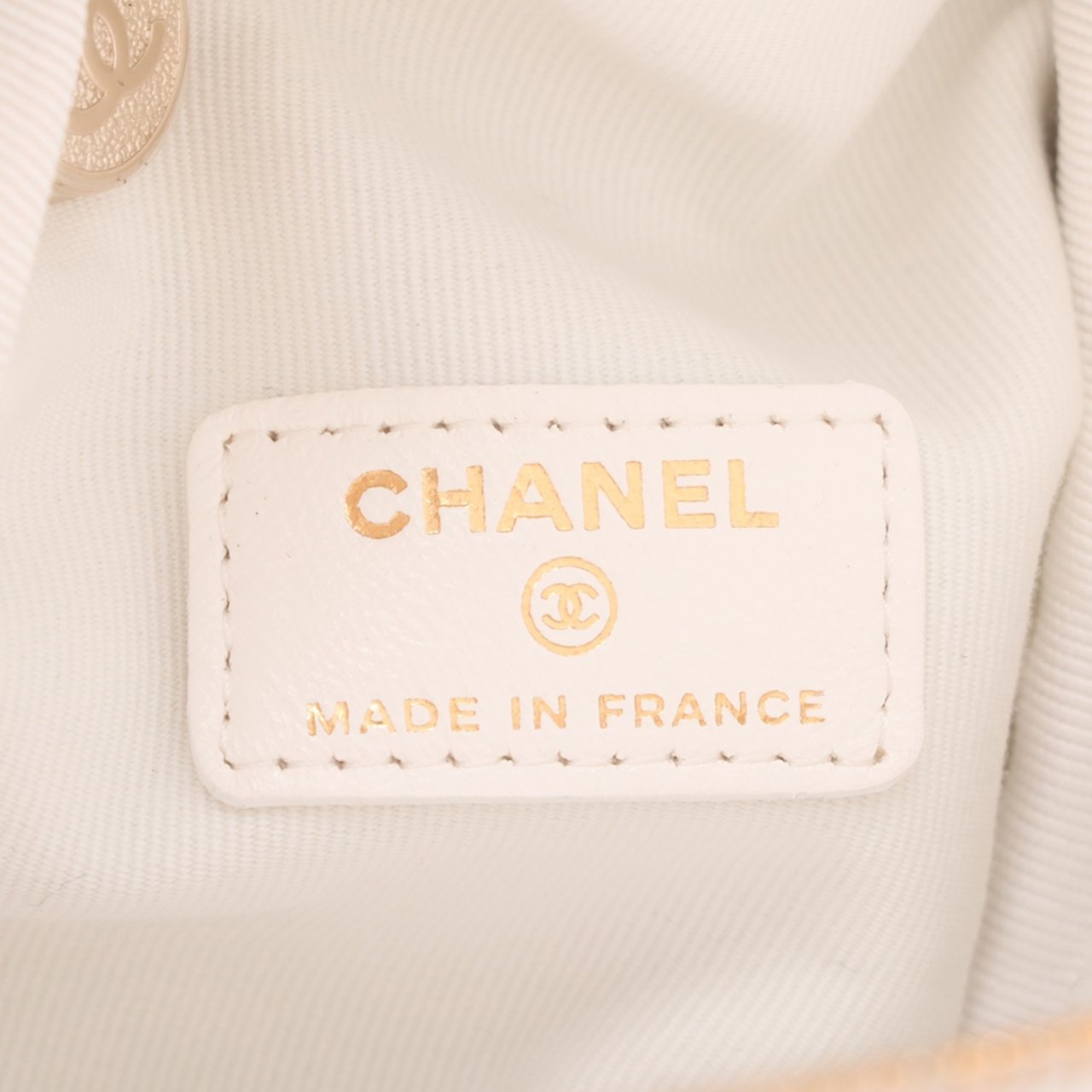 Chanel Quilted Lambskin Cube Chain Wristlet Case Wit