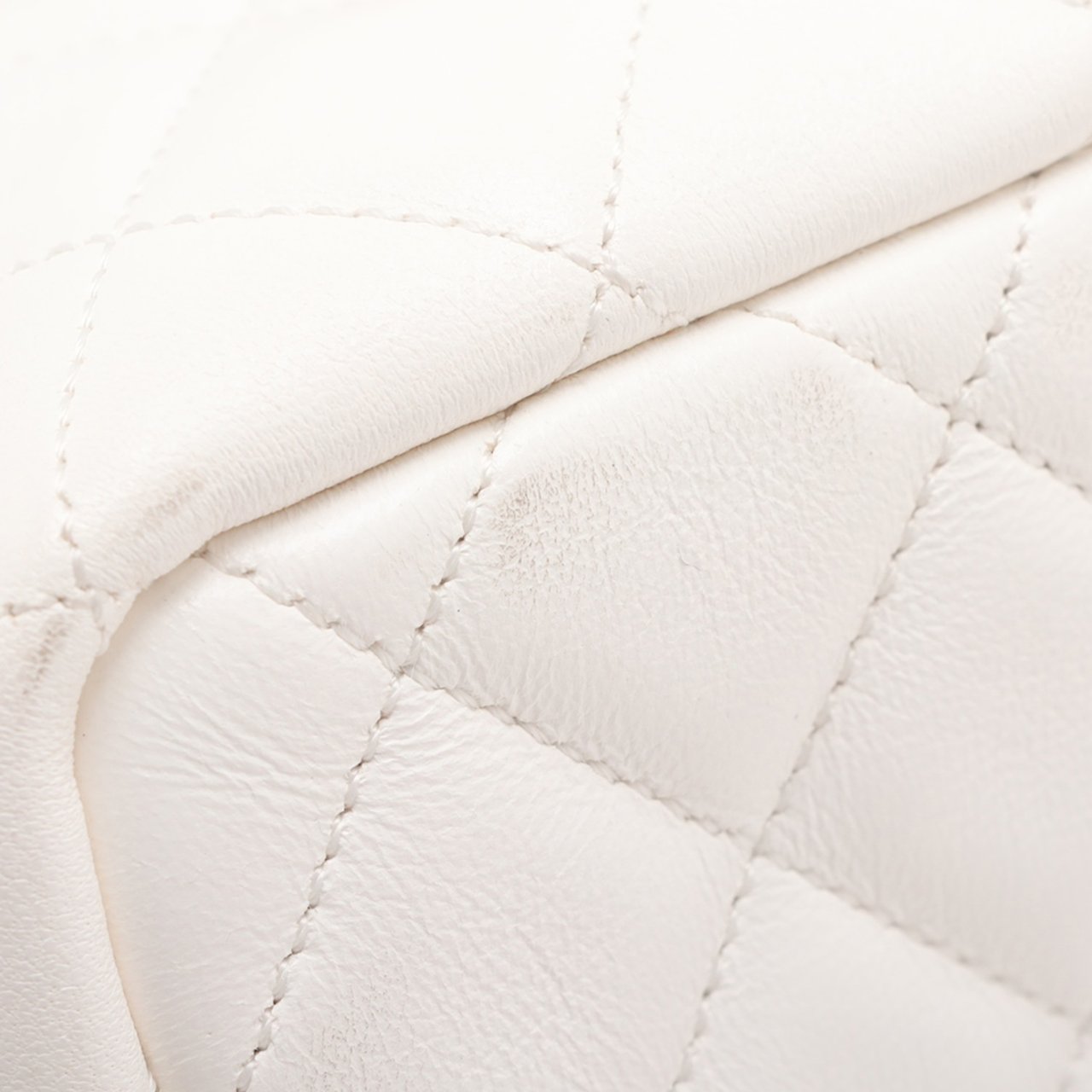 Chanel Quilted Lambskin Cube Chain Wristlet Case Wit