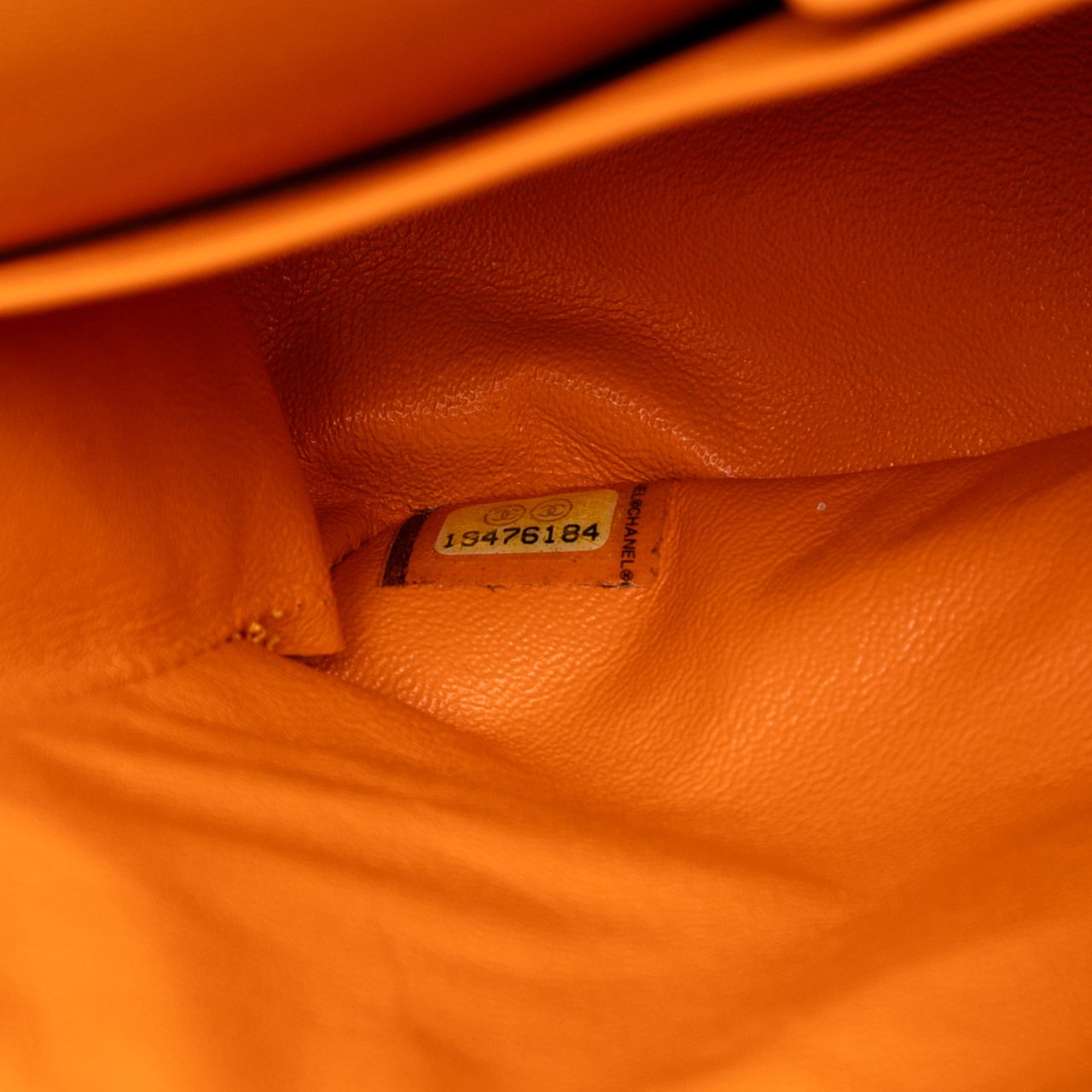 Chanel Medium Classic Jersey Double Flap Oranje