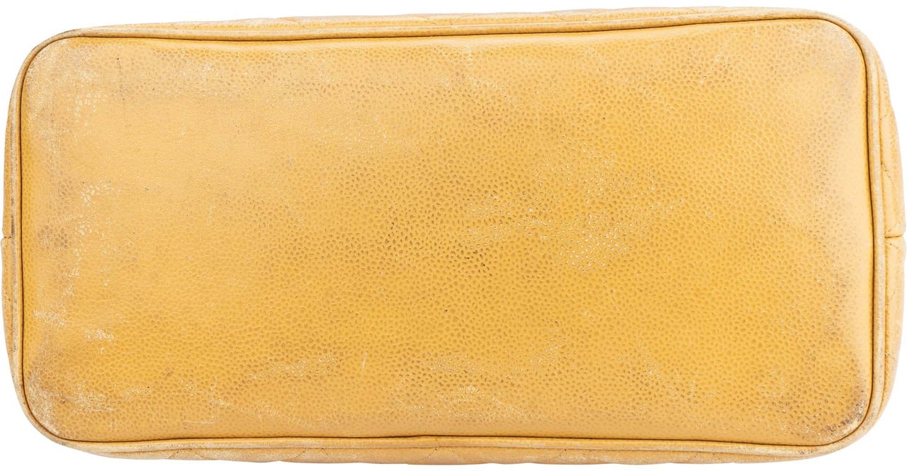 Chanel Chanel Yellow Caviar Leather Medaillon Handbag Divers