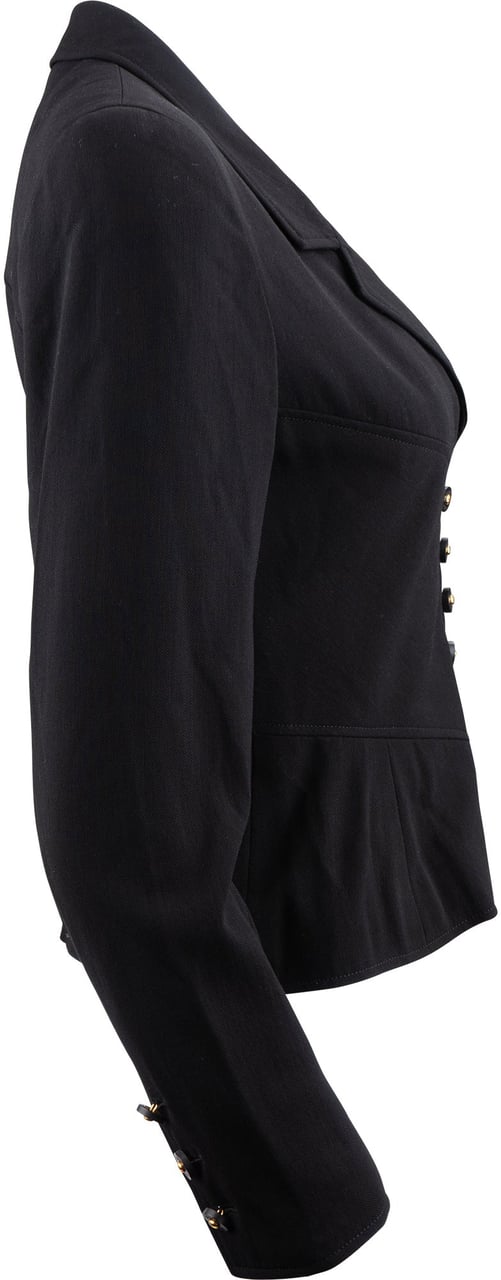 Chanel Black Wool Jacket (DE36 / FR38) Zwart