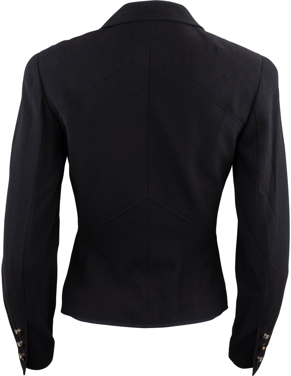 Chanel Black Wool Jacket (DE36 / FR38) Zwart