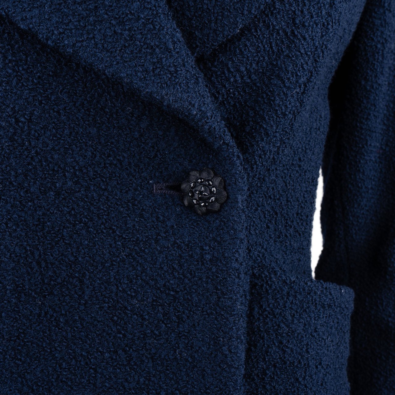 Chanel Chanel Bleu Tweed Jacket (D36 / FR38) Blauw