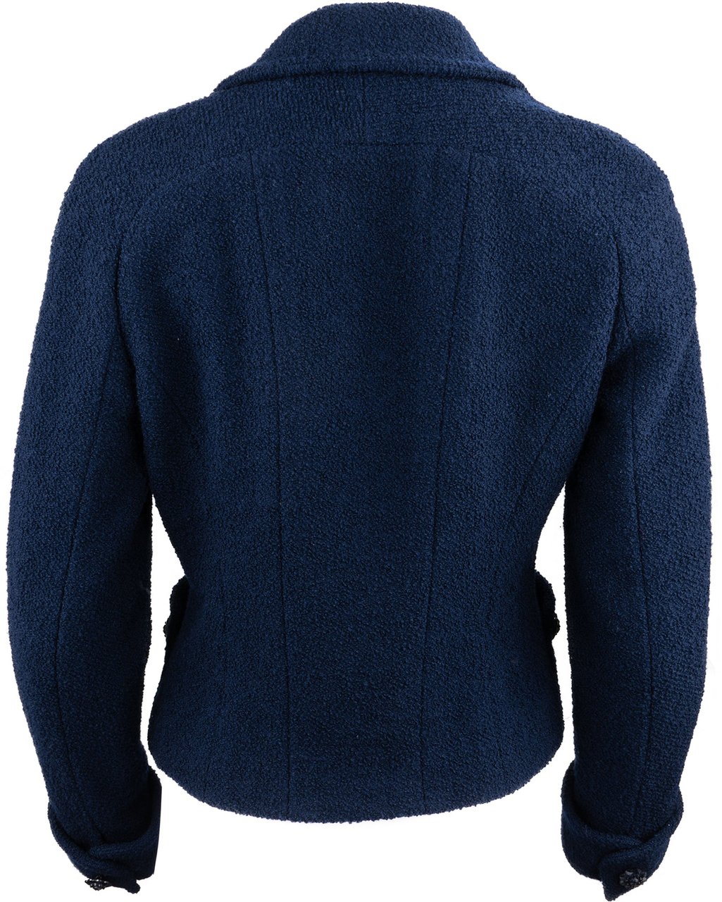 Chanel Chanel Bleu Tweed Jacket (D36 / FR38) Blauw