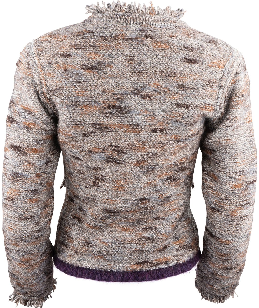 Chanel Chanel Multicolor Tweed 1999 Runway Jacket (D36 / FR38) Donkergrijs