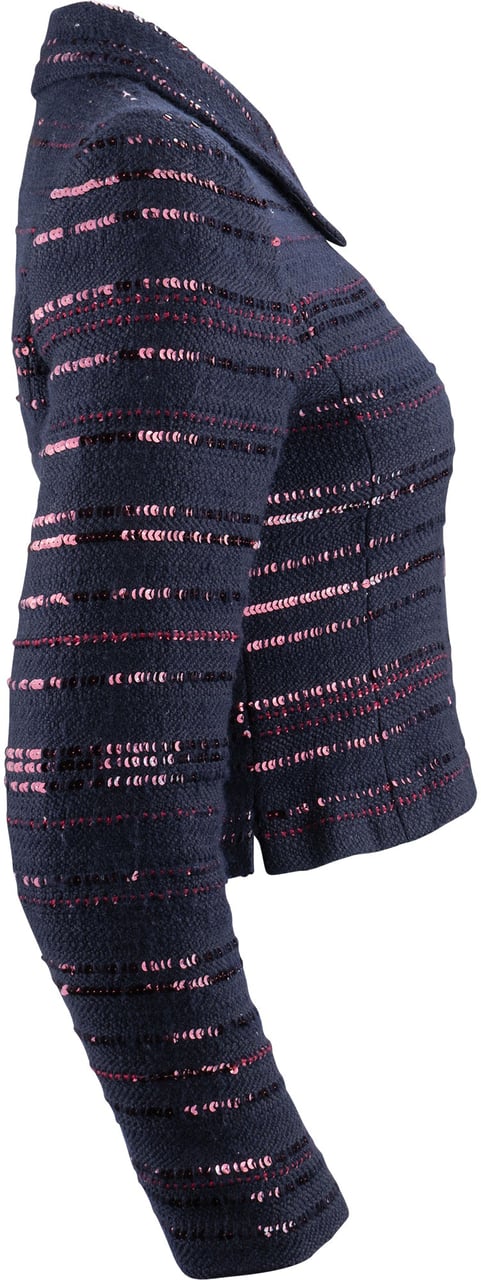 Chanel Limited Runway Pailetten Jacket (D34 / FR36) Blauw