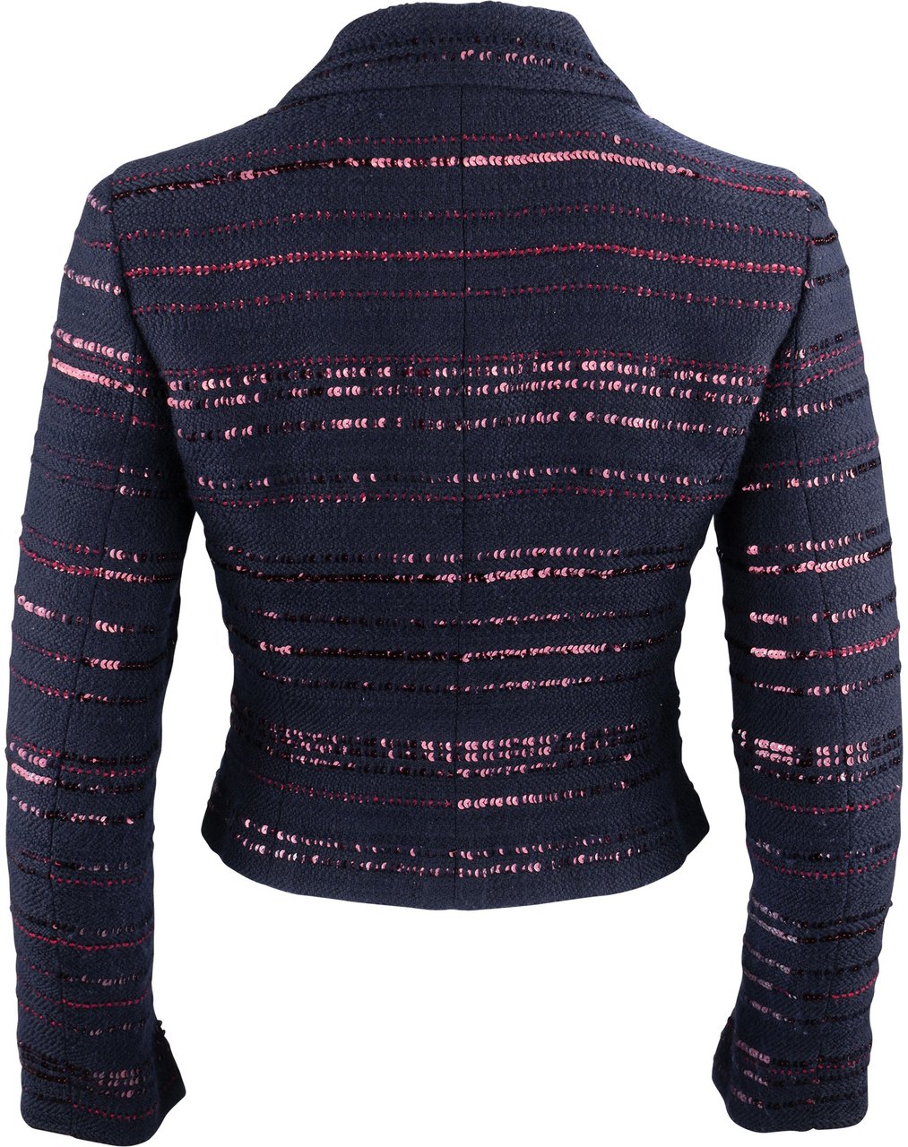 Chanel Limited Runway Pailetten Jacket (D34 / FR36) Blauw
