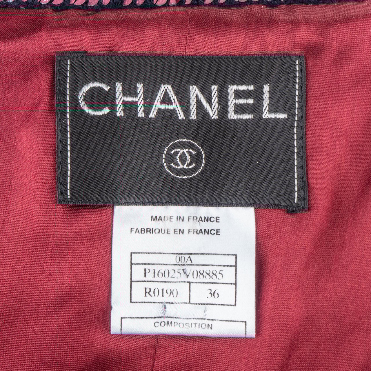 Chanel Chanel Limited Runway Pailetten Jacket (D34 / FR36) Blauw