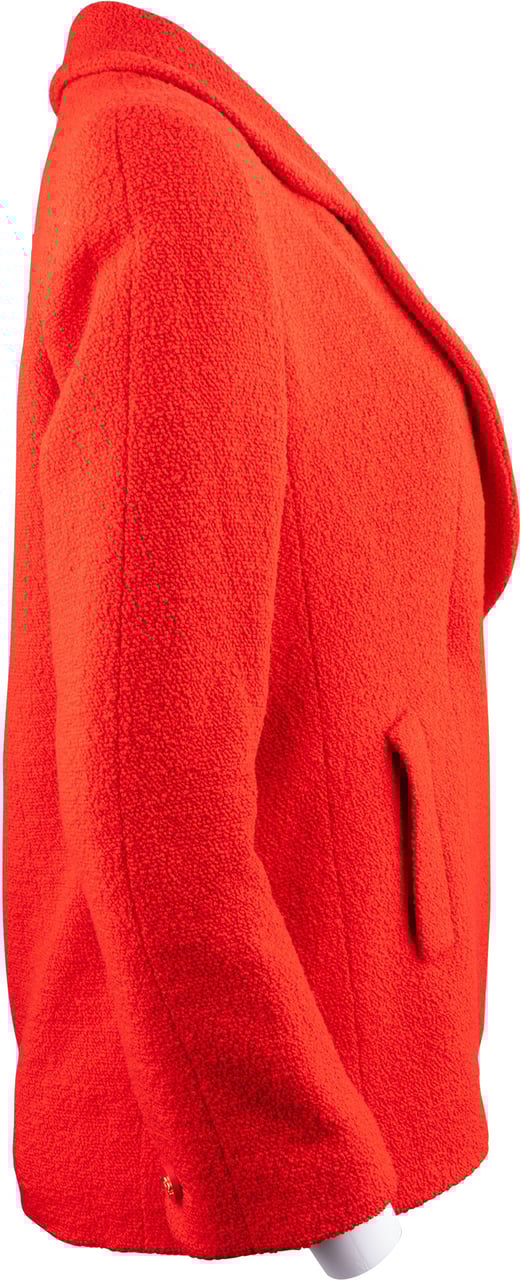 Chanel Chanel Rouge Tweed Boucle Runway Jacket (D36 / FR38) Rood