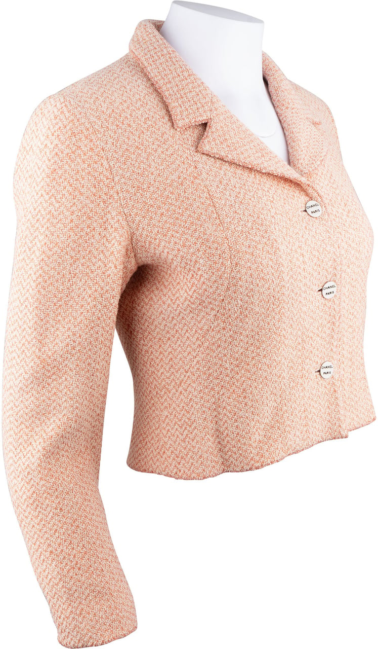 Chanel Multicolor Tweed Jacket (D34 / FR36) Rood