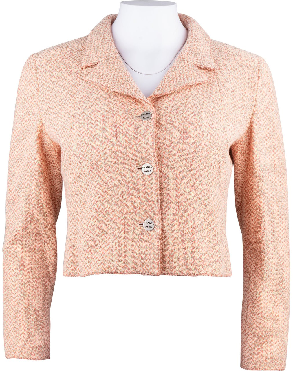 Chanel Multicolor Tweed Jacket (D34 / FR36) Roze