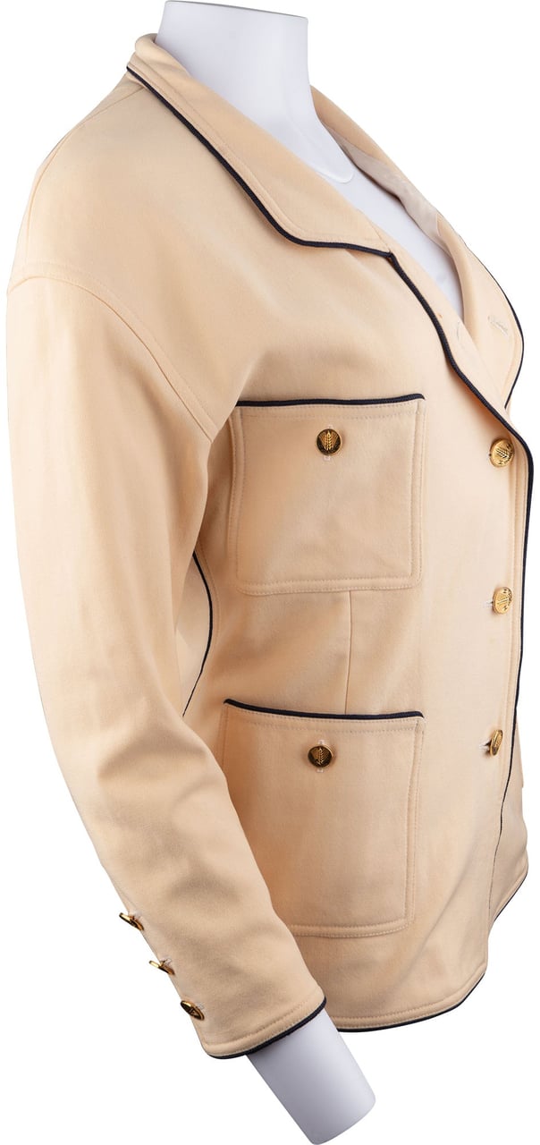 Chanel Classic Lining Jacket (D36 / FR38) Beige