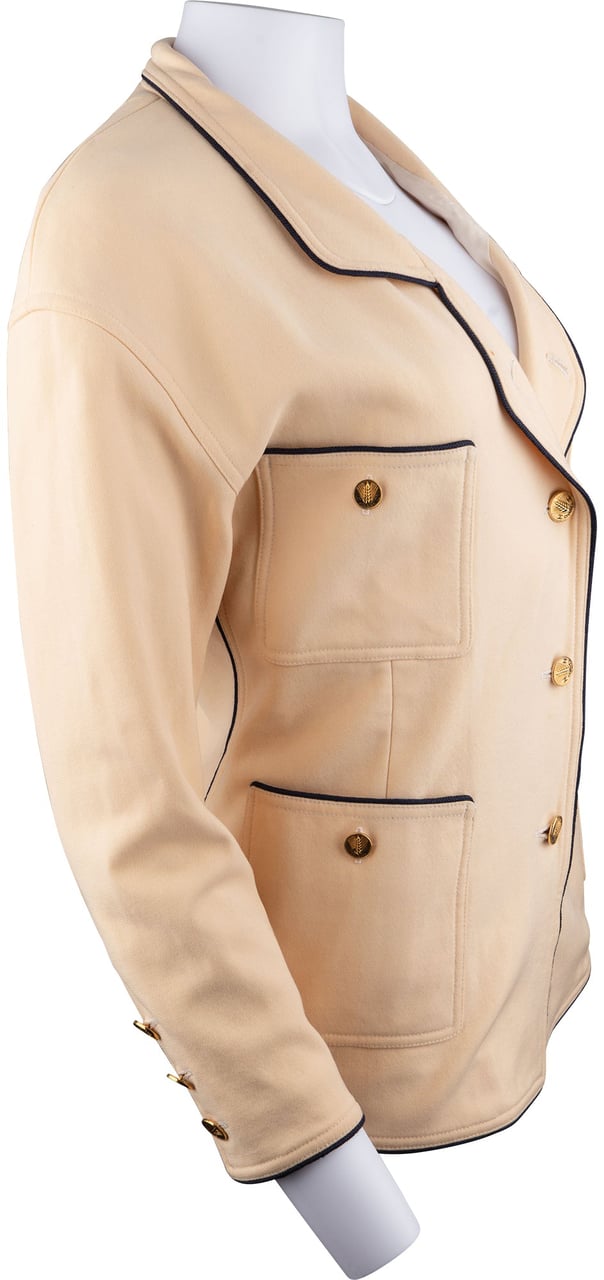 Chanel Chanel Classic Lining Jacket (D36 / FR38) Beige