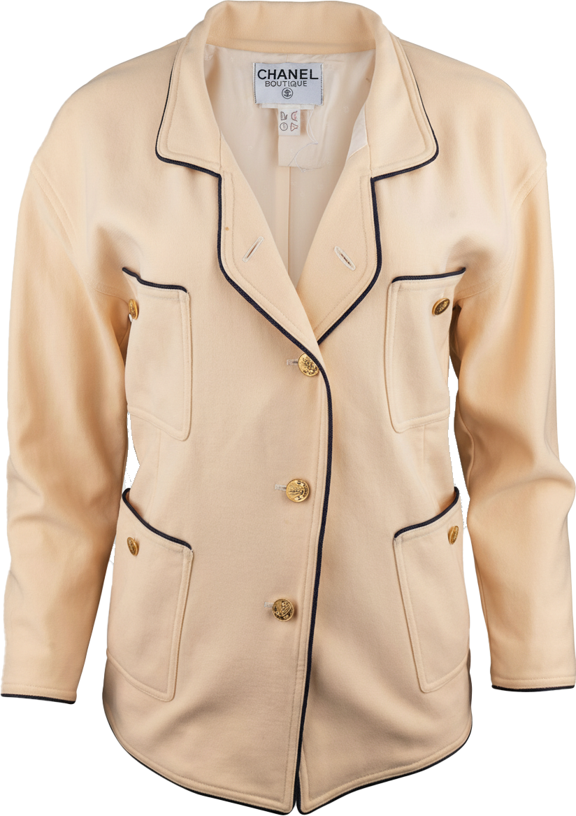 Chanel Chanel Classic Lining Jacket (D36 / FR38) Beige