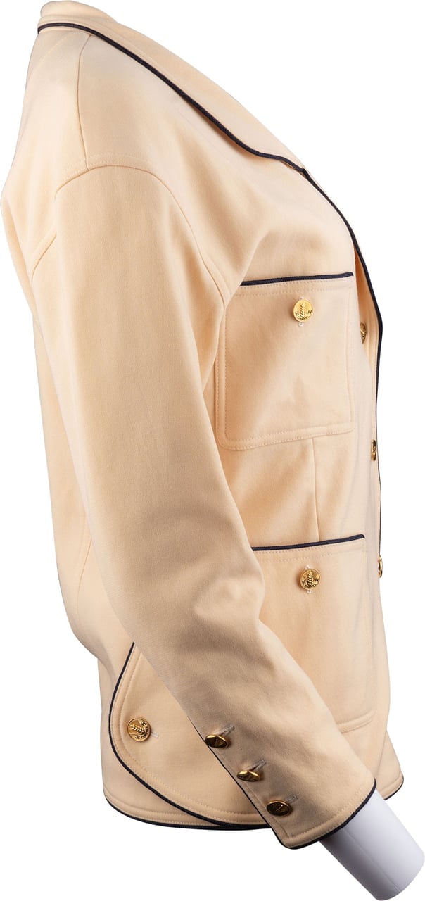 Chanel Chanel Classic Lining Jacket (D36 / FR38) Beige