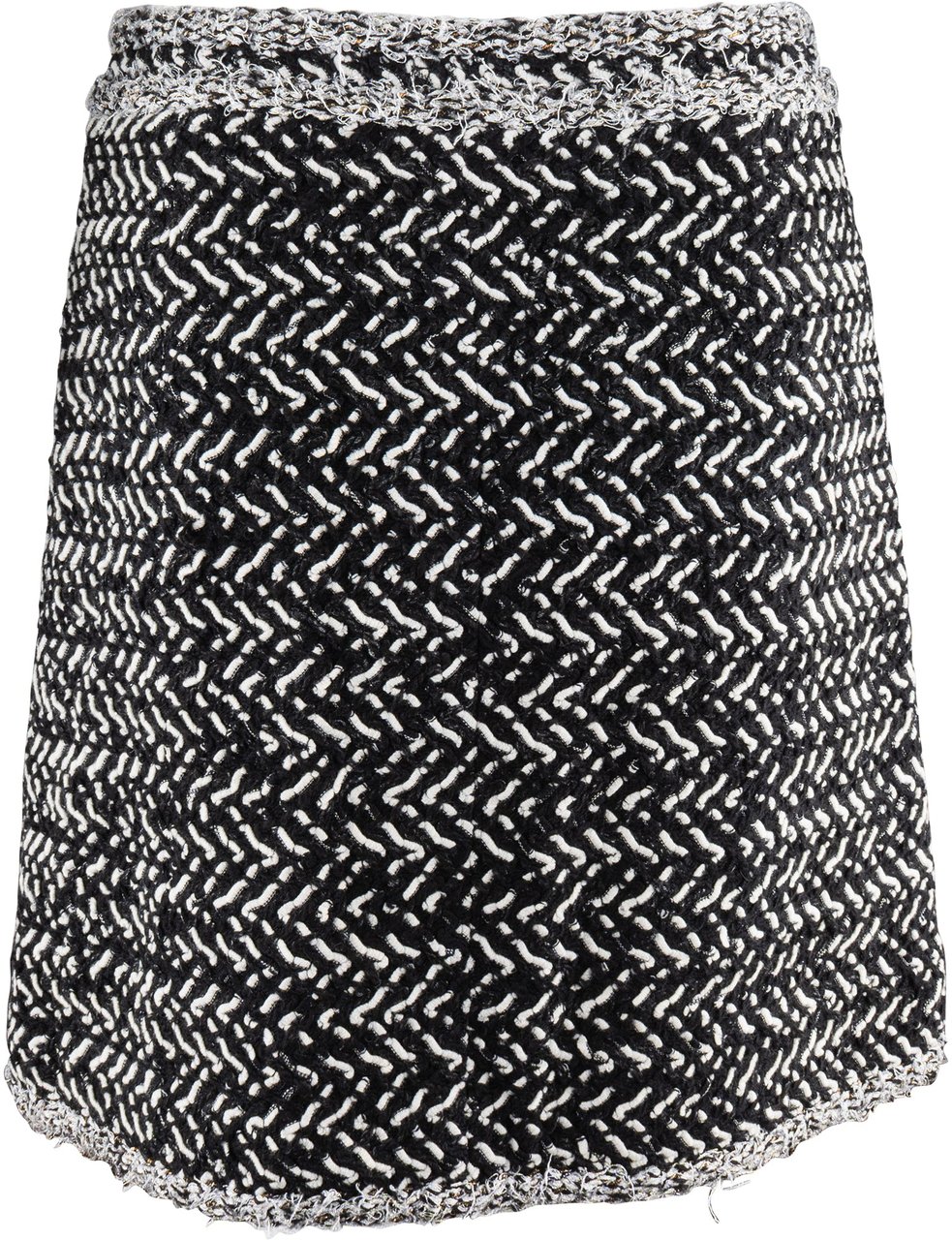 Chanel Classic Tweed Skirt (D36 / FR 38) Zwart