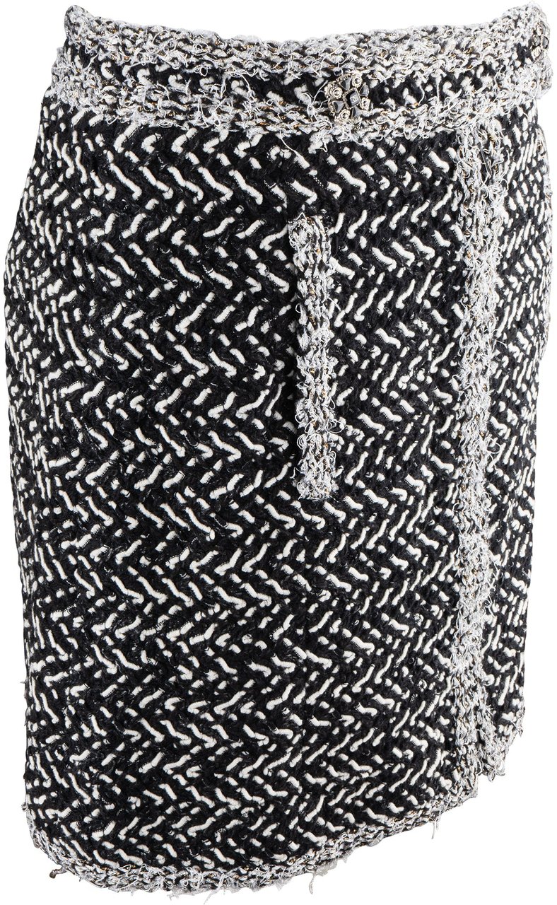 Chanel Chanel Classic Tweed Skirt (D36 / FR 38) Zwart