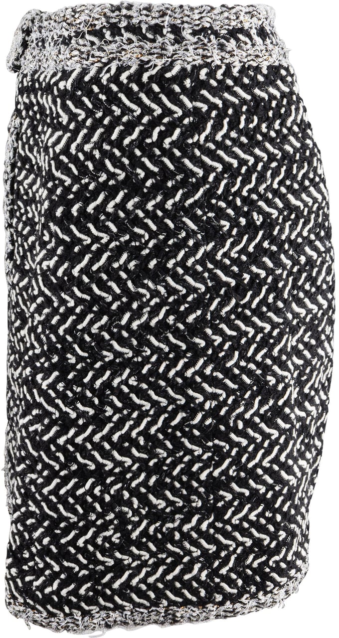 Chanel Classic Tweed Skirt (D36 / FR 38) Zwart
