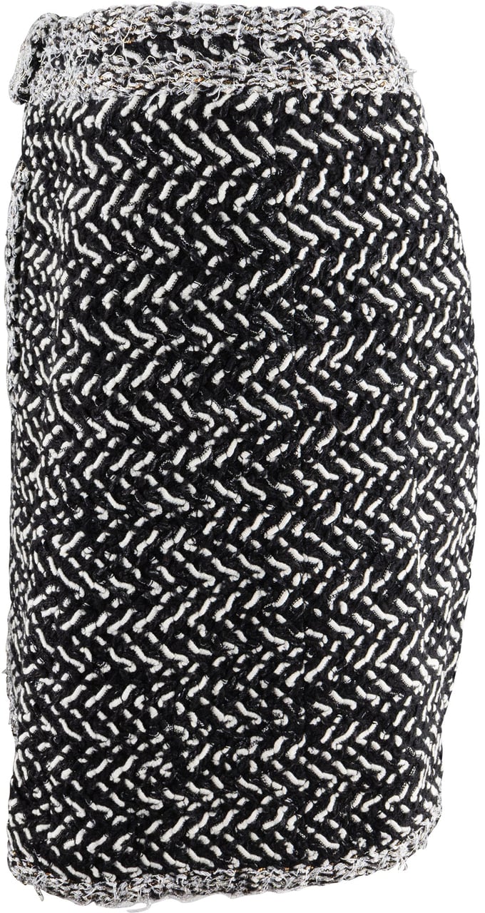 Chanel Chanel Classic Tweed Skirt (D36 / FR 38) Zwart
