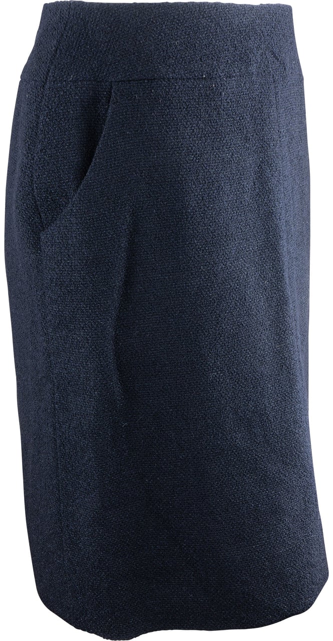 Chanel Chanel Classic Bleu Tweed Skirt (D38 / FR 40) Blauw