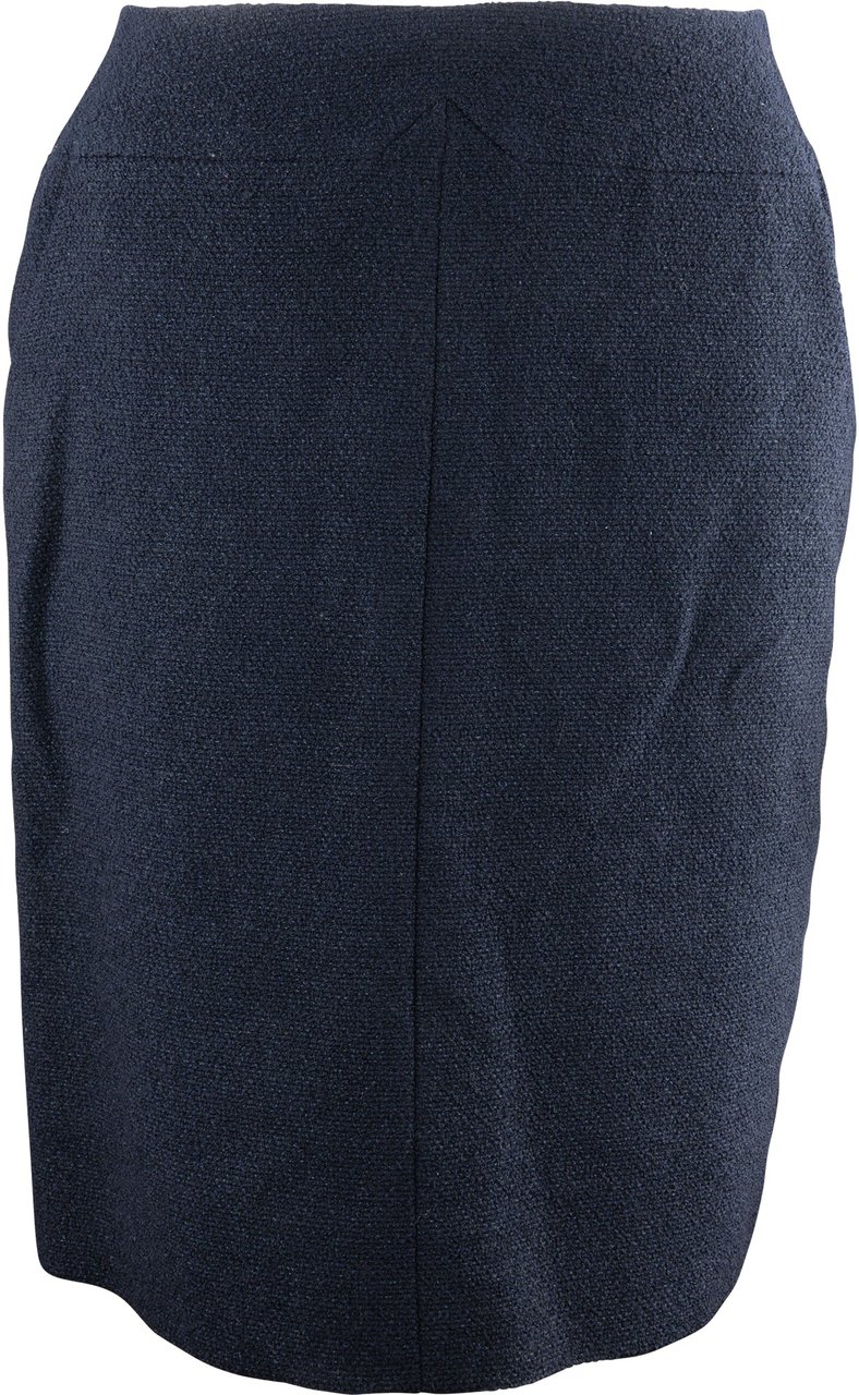 Chanel Chanel Classic Bleu Tweed Skirt (D38 / FR 40) Blauw