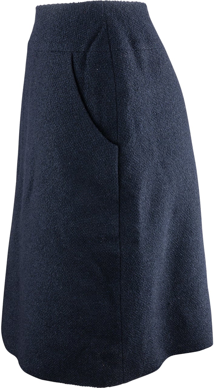 Chanel Chanel Classic Bleu Tweed Skirt (D38 / FR 40) Blauw