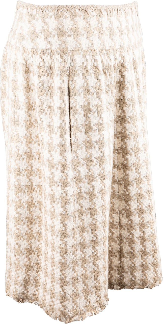 Chanel Chanel Wool Tweed Skirt (D36 / FR38) Beige