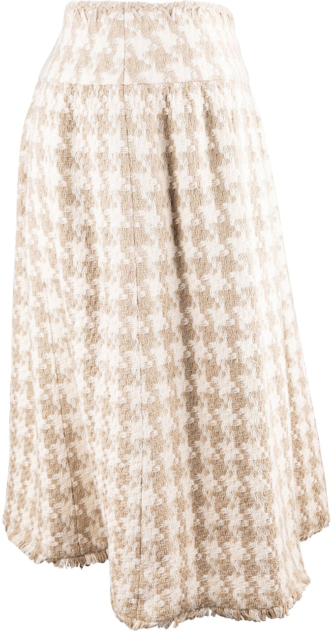 Chanel Chanel Wool Tweed Skirt (D36 / FR38) Beige