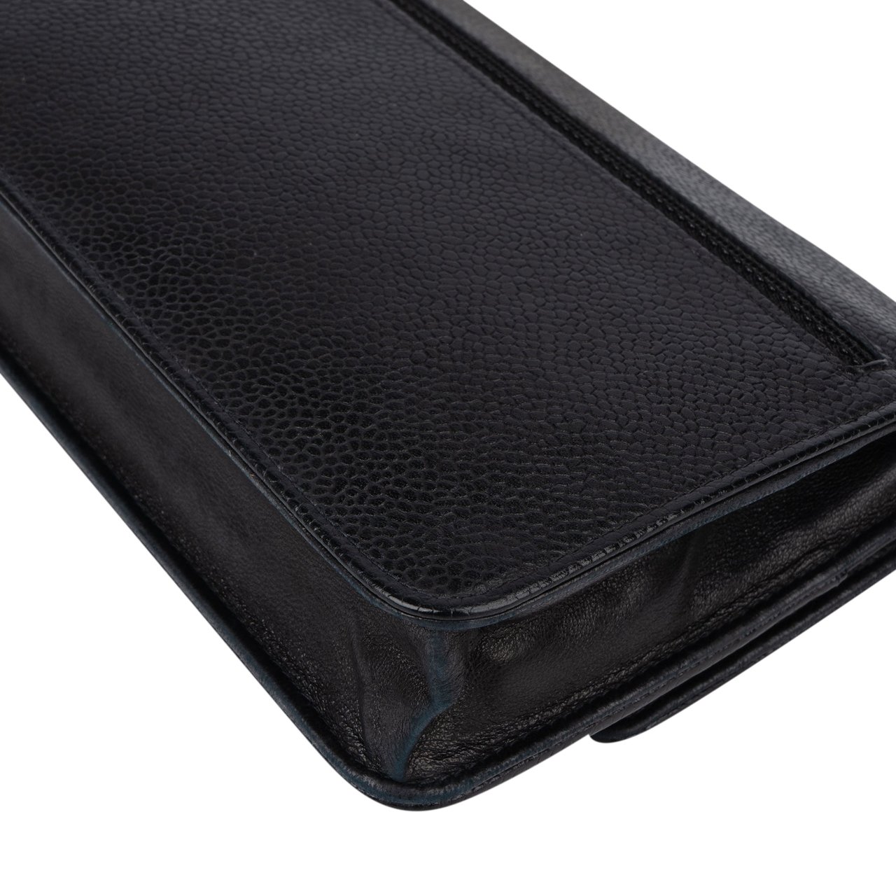 Chanel Chanel Caviar Leather CC Wallet On Chain Crossbody Bag Zwart